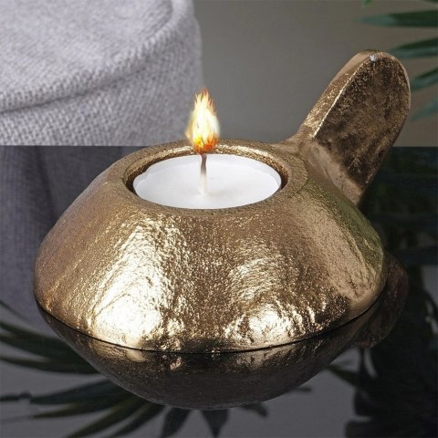 Świecznik na Tealight Aluminium Złoty HOME STYLING COLLECTION LOFT