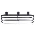 Świecznik Metalowy Czarny na 3 Świeczki HOME STYLING COLLECTION LOFT