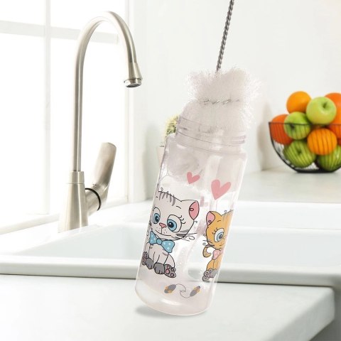 Szczotka do Butelek Wąskich Naczyń Wazonów Długa Myjka 32 cm ORION