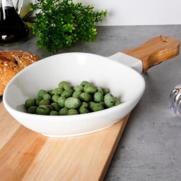 Talerz do Serwowania Porcelanowy Głęboki 850 ml Uchwyt NAVA Elegancki