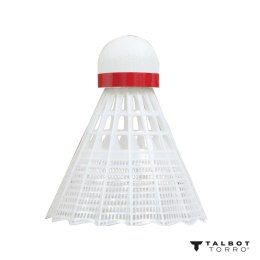 Lotki do Badmintona Nylonowe Białe Wytrzymałe TALBOT TORRO FAST 6 szt.