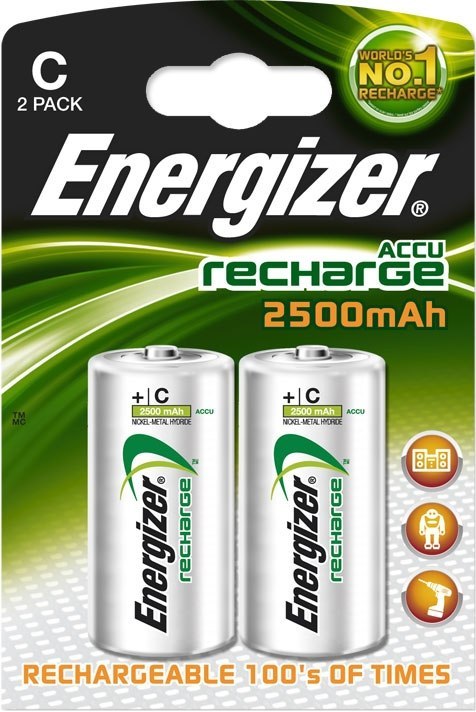 Baterie ENERGIZER Niklowo-metalowo-wodorkowa C (LR14, R14, 14A, UM2, MN1400, HP11) 2500mAh 2 szt. 633001