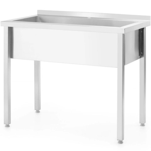 Basen zlew gastronomiczny jednokomorowy Budget Line STAL 800 x 600 x 850 mm - Hendi 811009