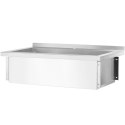 Basen zlew gastronomiczny jednokomorowy Budget Line STAL 800 x 600 x 850 mm - Hendi 811009