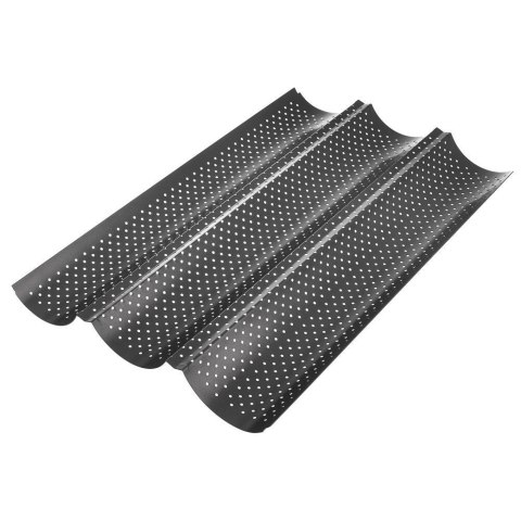 Forma Blacha do Bagietek Stalowa na 3 szt. Solidna ORION 38 cm