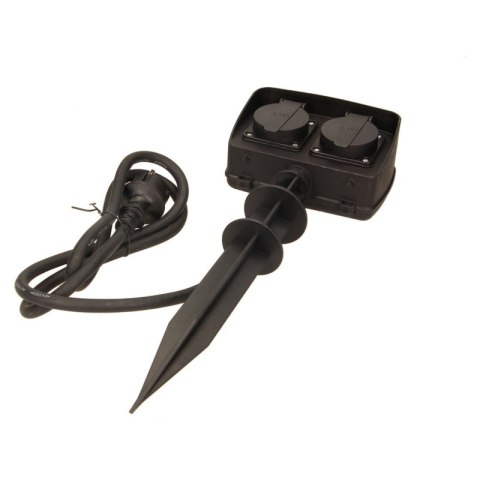 ORNO GNIAZDO OGRODOWE 2X2P+Z, IP44, PRZEWÓD 1,5M H07RN-F 3