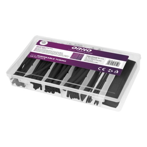 ORNO ZESTAW RUREK TERMOKURCZLIWYCH 100SZT CZARNY