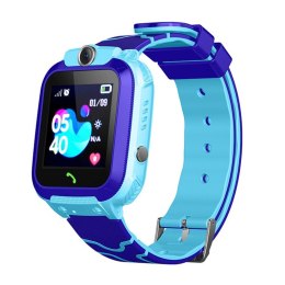 ND41_dS_52963 Smartwatch dla dzieci Q12 niebieski PL wodoodporny