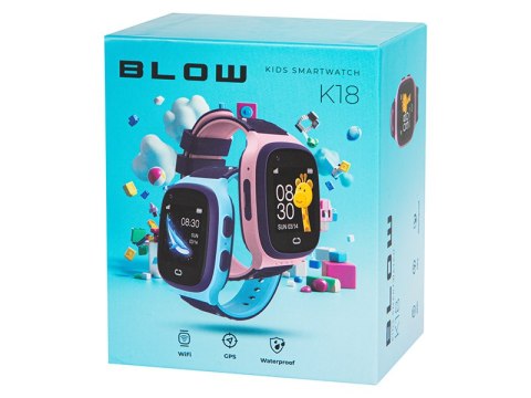 89-015# Smartwatch blow kids k18 4g gps niebieski