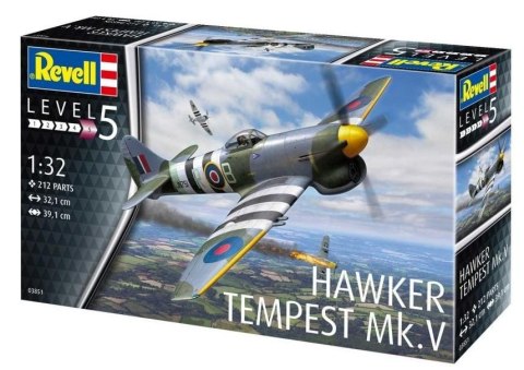 Model plastikowy hawker tempest mk.v