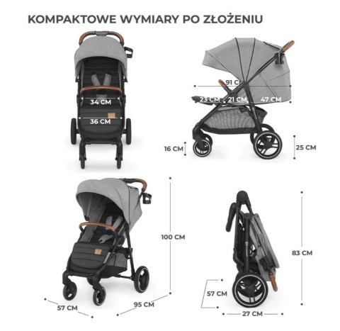 Wózek spacerowy grande plus grey