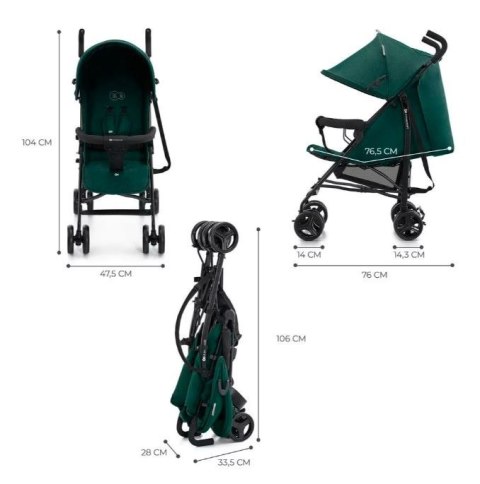 Wózek spacerowy tik green forest