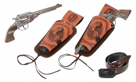 Zestaw kowbojski 2 rewolwery z kaburami gonher