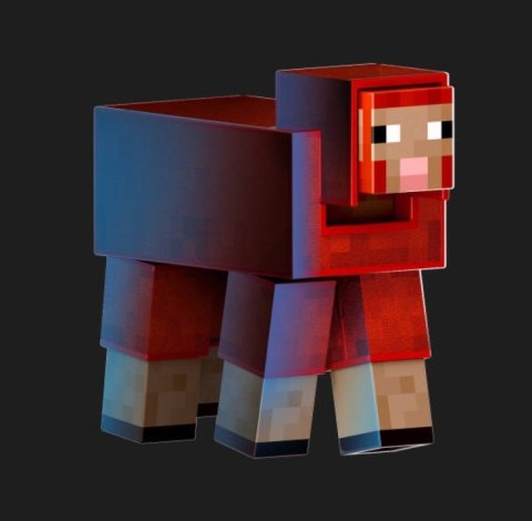 Figurka minecraft diamentowy poziom owca