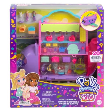 Figurki polly pocket kotolot samolot z dwiema laleczkami