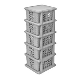 Stojak Cotton BranQ, z 5 koszami, szary, 1785