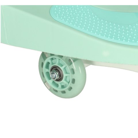 KX4880_1 Jeździk grawitacyjny twistcar świecące koła LED miętowy