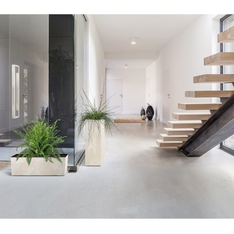 Doniczka URBI CASE TOWER BETON EFFECT DUC800TE - antracytowy