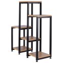 Kwietnik Stojak na Kwiaty 6-Poziomowy Kaskada Metalowy Loft VILDE 80 cm