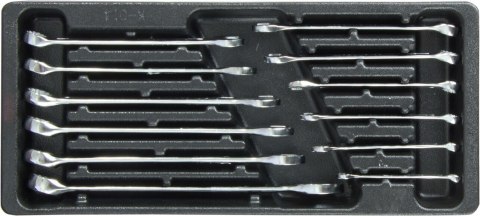 Tacka z kluczmi oczkowo płaskimi 12szt. proline hd