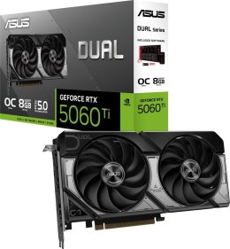 Karta graficzna ASUS DUAL RTX 5060 TI 8GB OC (90YV0MP2-M0NA00)
