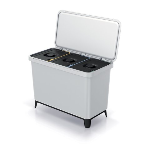 Kosz na śmieci SYSTEMA 3x10L - popielaty