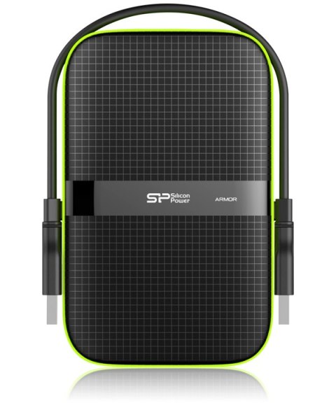 Dysk zewnętrzny HDD SILICON POWER Armor A60 (1TB /Czarno-zielony )