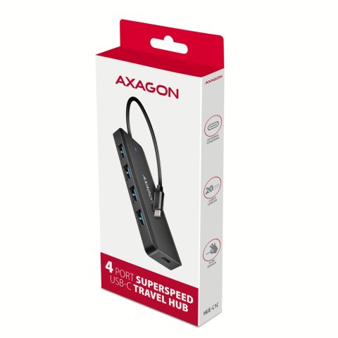 AXAGON AXAGON Travel four-port USB-C 5Gbps hub | HUE-C1C