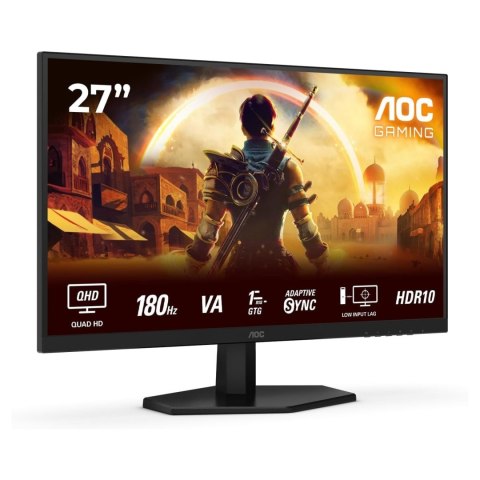 AOC AOC Q27G42XNE | 27 " | VA | QHD | 16:9 | 180 Hz | 1 ms | 2560 x 1440 pikseli | 300 cd/m² | 2 porty HDMI | Czarny
