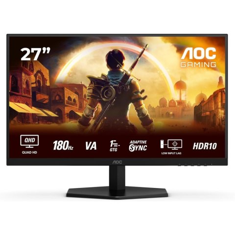 AOC AOC Q27G42XNE | 27 " | VA | QHD | 16:9 | 180 Hz | 1 ms | 2560 x 1440 pikseli | 300 cd/m² | 2 porty HDMI | Czarny