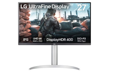 LG LG 27UP650K-W | 27 " | IPS | UHD | 16:9 | 60 Hz | 5 ms | 3840 x 2160 pixels | 400 cd/m² | HDMI ports quantity 2