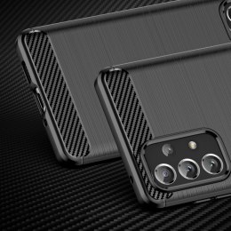 Elastyczne etui pokrowiec na Samsung Galaxy A73 Carbon Case - czarny