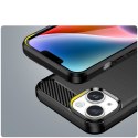 Etui elastyczny żelowy pokrowiec na tył plecki do iPhone 14 Plus Carbon Case - czarny
