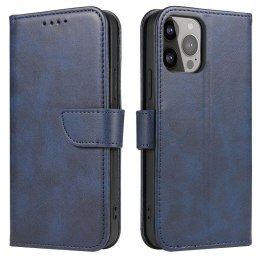 Etui pokrowiec z klapką portfel podstawka na Samsung Galaxy S23+ Magnet Case - niebieskie