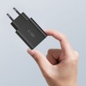 Ładowarka sieciowa 2x USB-C PD / USB-A QC 30W - biała