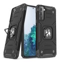 Pancerne hybrydowe etui z magnetycznym uchwytem do Samsung Galaxy S22+ Ring Armor - czarny
