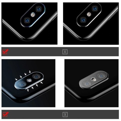 Szkło hartowane 9H na cały aparat kamerę do Xiaomi Redmi Note 11 Pro+ Camera Glass