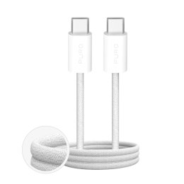 Kabel przewód USB-C w oplocie Fabrik 4 100W 1m - biały