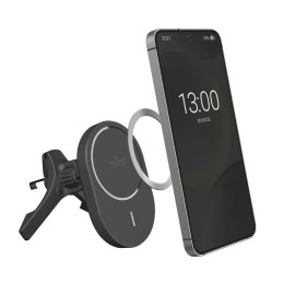 Uchwyt samochodowy do telefonu z ładowarką Qi2 MagSafe 15W - czarny