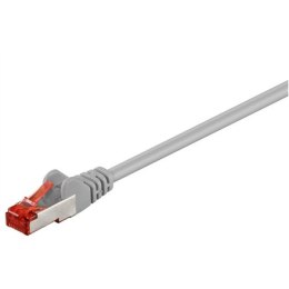 Goobay Goobay | CAT 6 | Kabel sieciowy | Pary w metalowej folii (PiMF) | Męski | RJ-45 | Męski | RJ-45 | Szary | 0,5 m