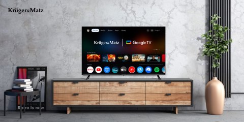 Telewizor Kruger&Matz 40" FHD Google TV 5.0, DVB-T2/S2/T/C H.265 HEVC