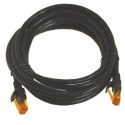 Kabel patchcord UTP6 3,0m czarny