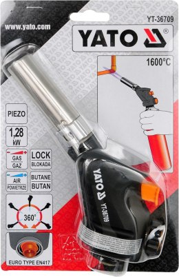 YATO PALNIK GAZOWY Z ZAPŁONEM PIEZO O MOCY 1.28KW