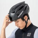 Kask rowerowy z szybką odpinanymi okularami z filtrem UV unisex - zielony