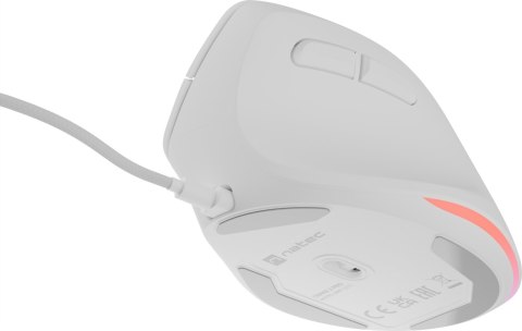 Genesis Mysz Genesis | Natec Crake 2 Pro | Przewodowa | Biała