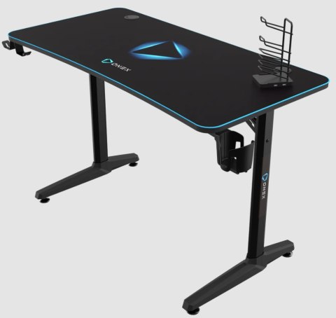 Onex Onex | Biurko dla graczy z uchwytem na kubek, haczykiem na zestaw słuchawkowy, uchwytem na gamepada, podkładką pod mysz o pełnym