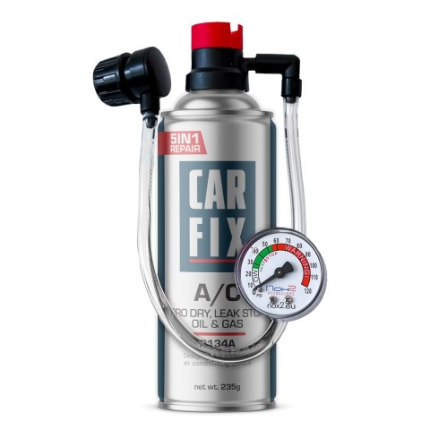 CAR FIX HOBBY GAZ DO KLIMATYZACJI 5IN1 235G R134A AUTA+PRZEWÓD Z MAN