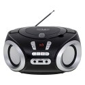 AD 1181 black silver Radio boombox cd-mp3 | usb | fm radio | aux | gniazdo słuchawkowe