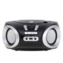 AD 1181 black silver Radio boombox cd-mp3 | usb | fm radio | aux | gniazdo słuchawkowe
