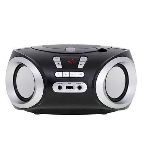 AD 1181 black silver Radio boombox cd-mp3 | usb | fm radio | aux | gniazdo słuchawkowe